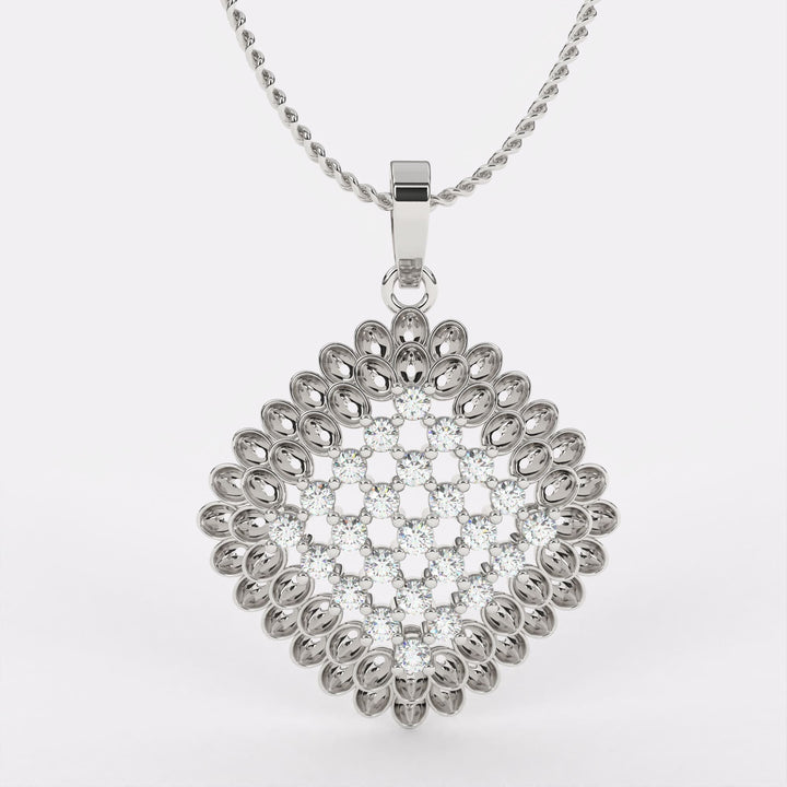 Cosmic Dream Diamond Necklace In 925 Silver