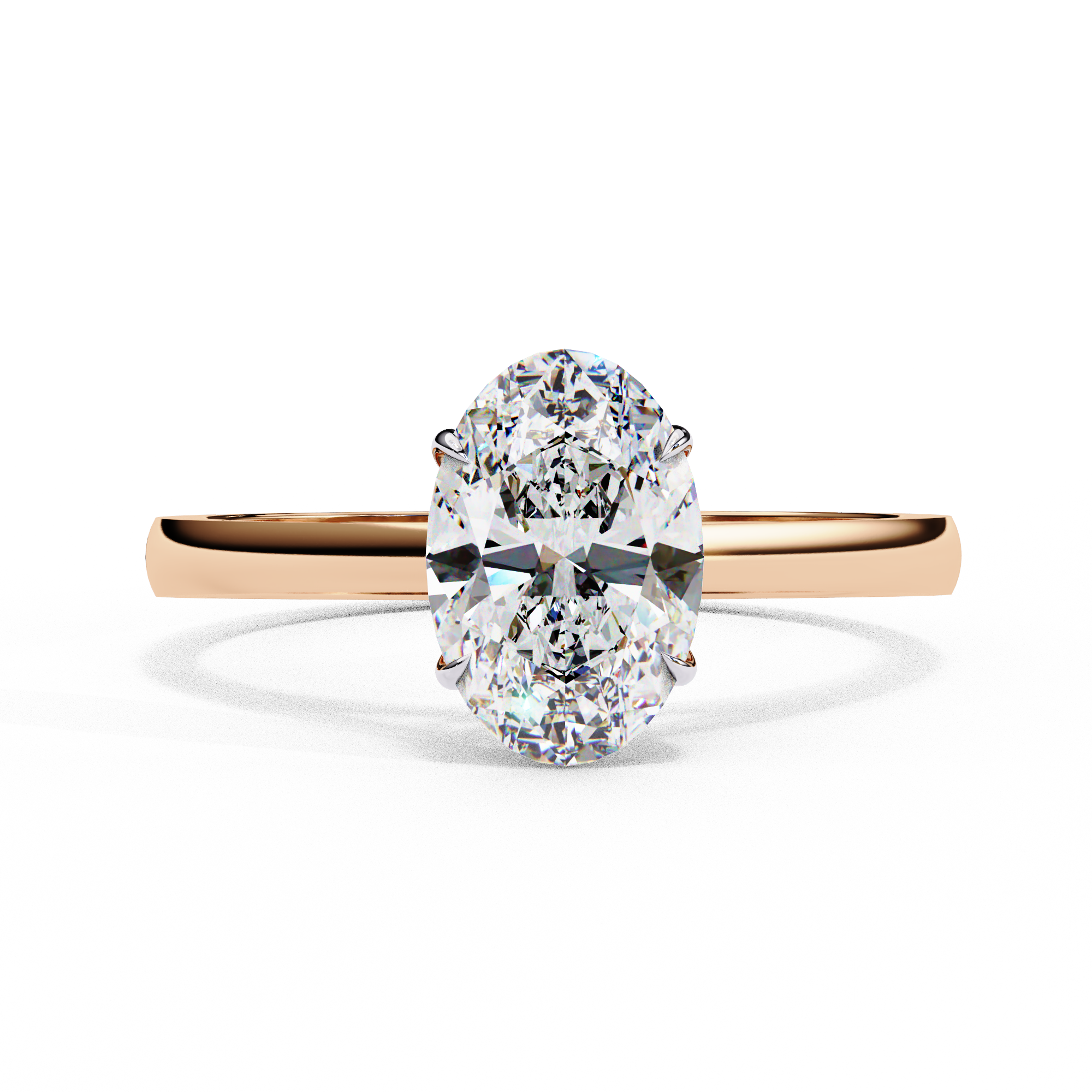 Crown Grace Oval Diamond Ring