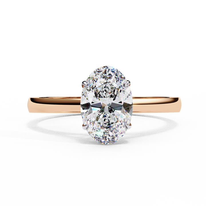 Crown Grace Oval Diamond Ring