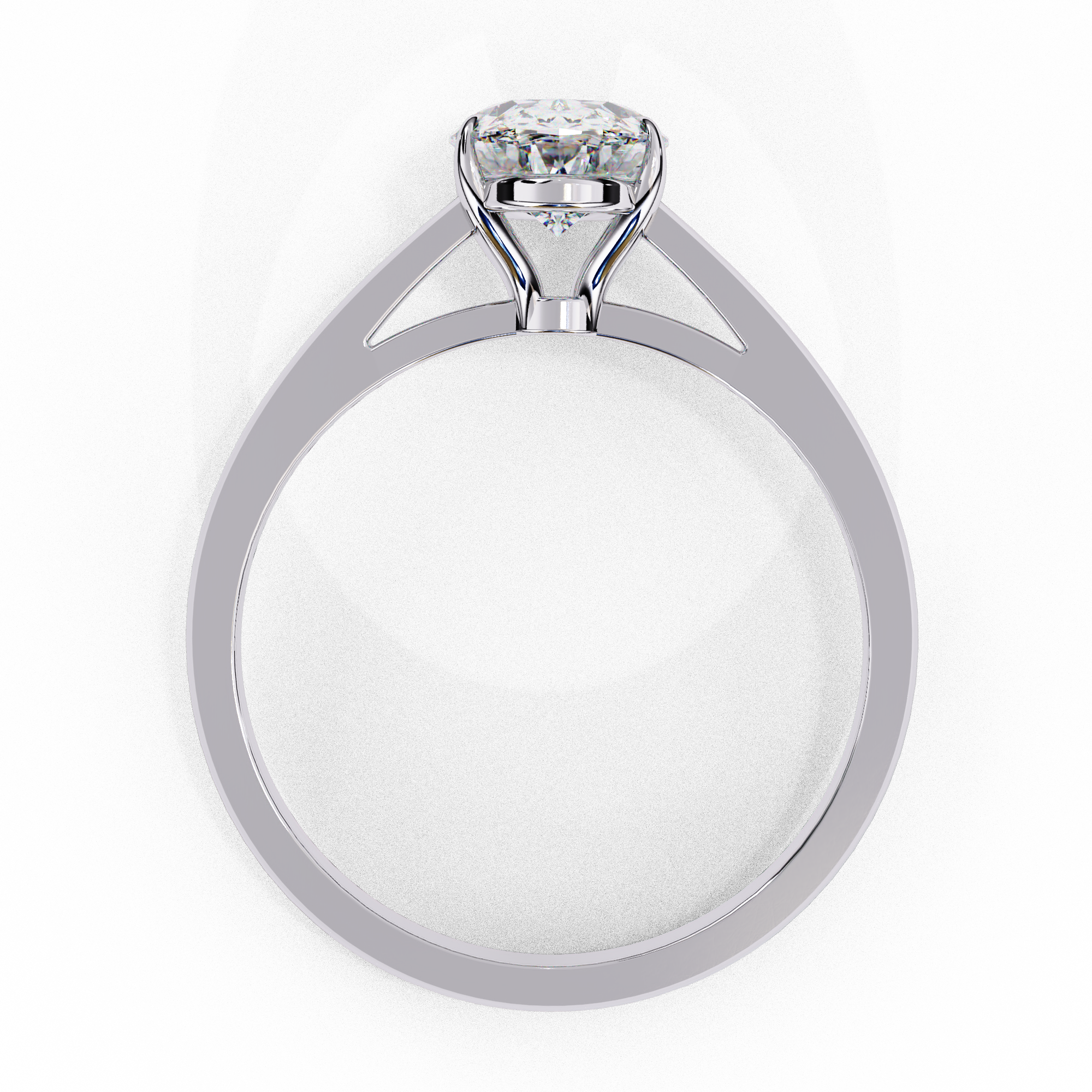 Crown Grace Oval Diamond Ring 10
