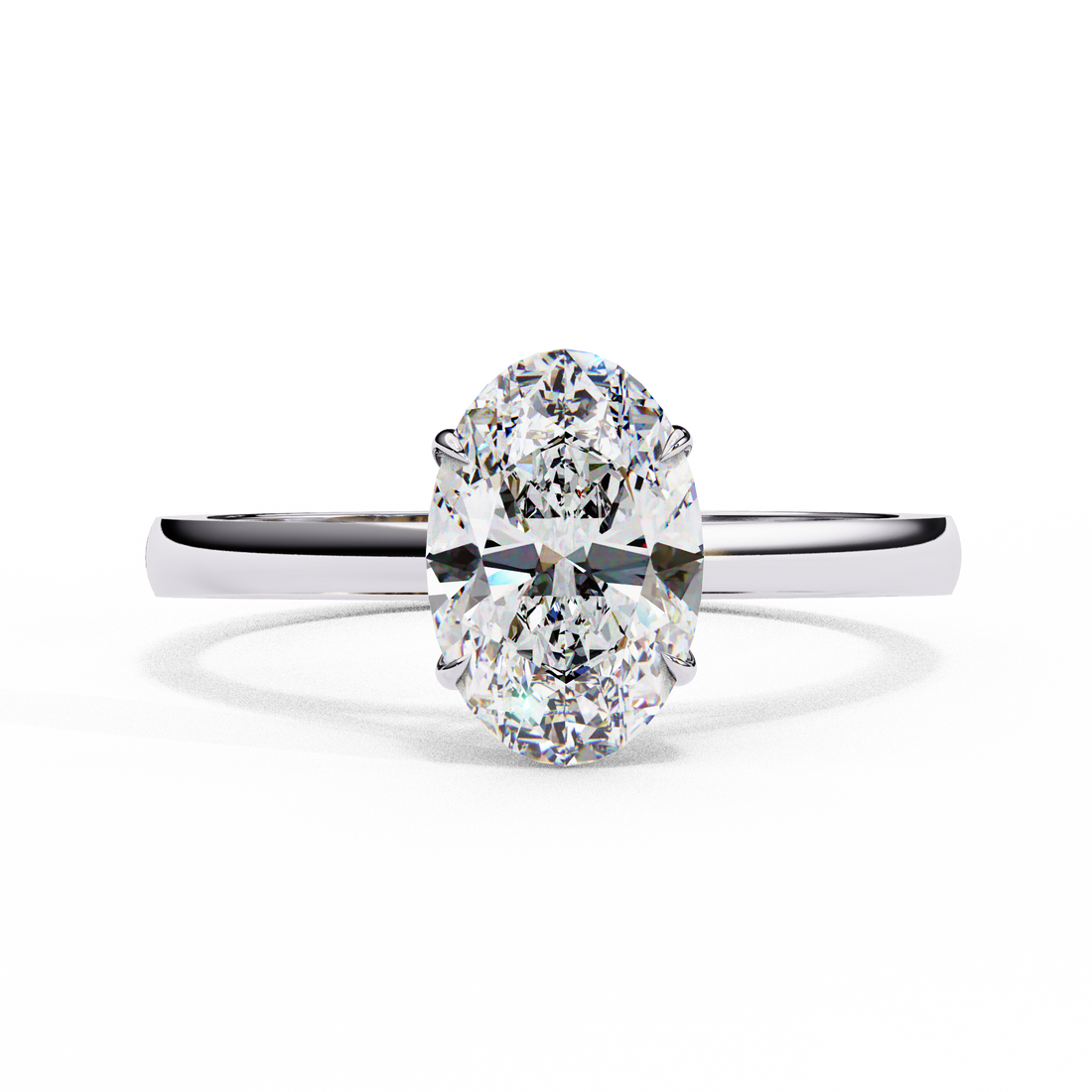 Crown Grace Oval Diamond Ring  9