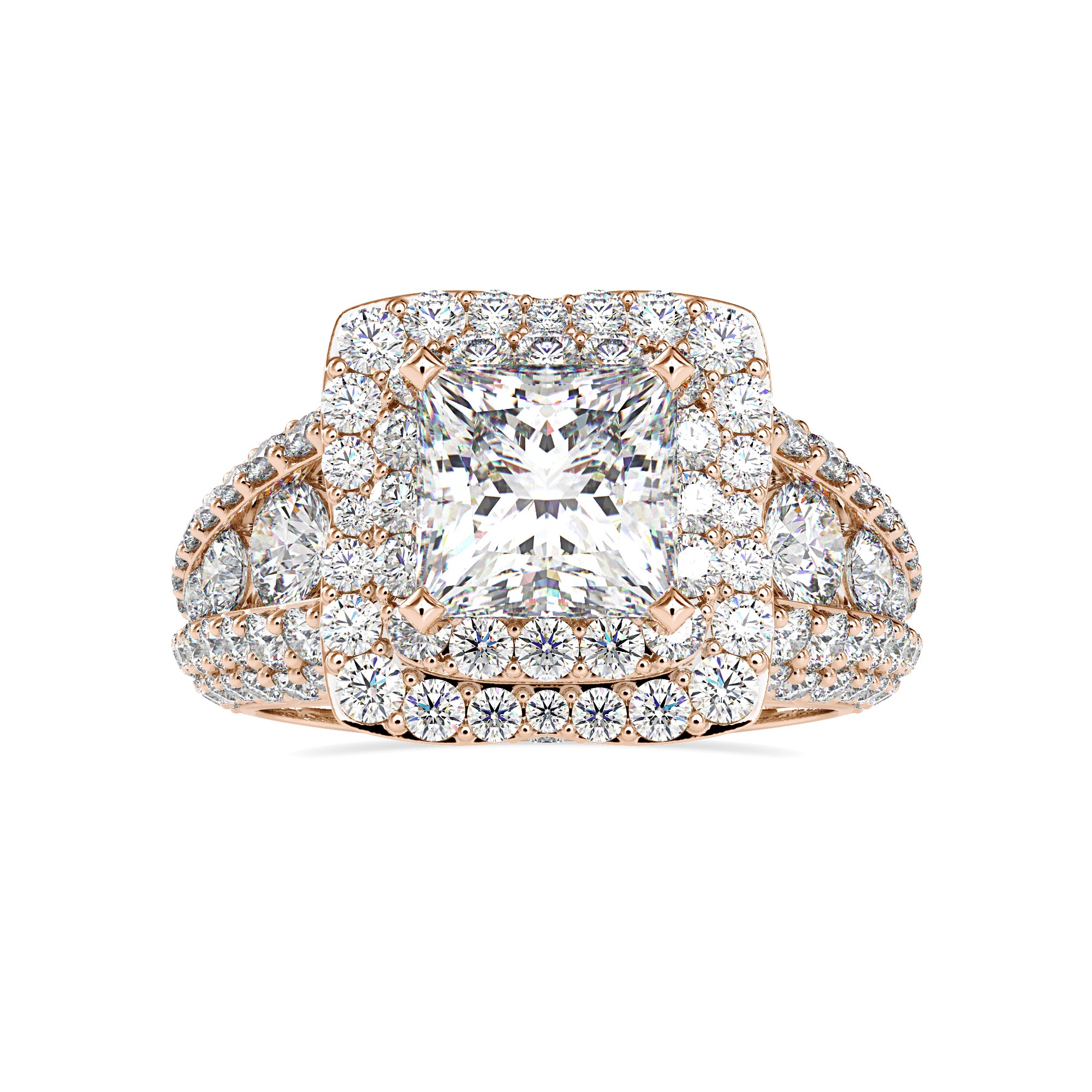 Crown Luxe Halo Diamond Ring 2
