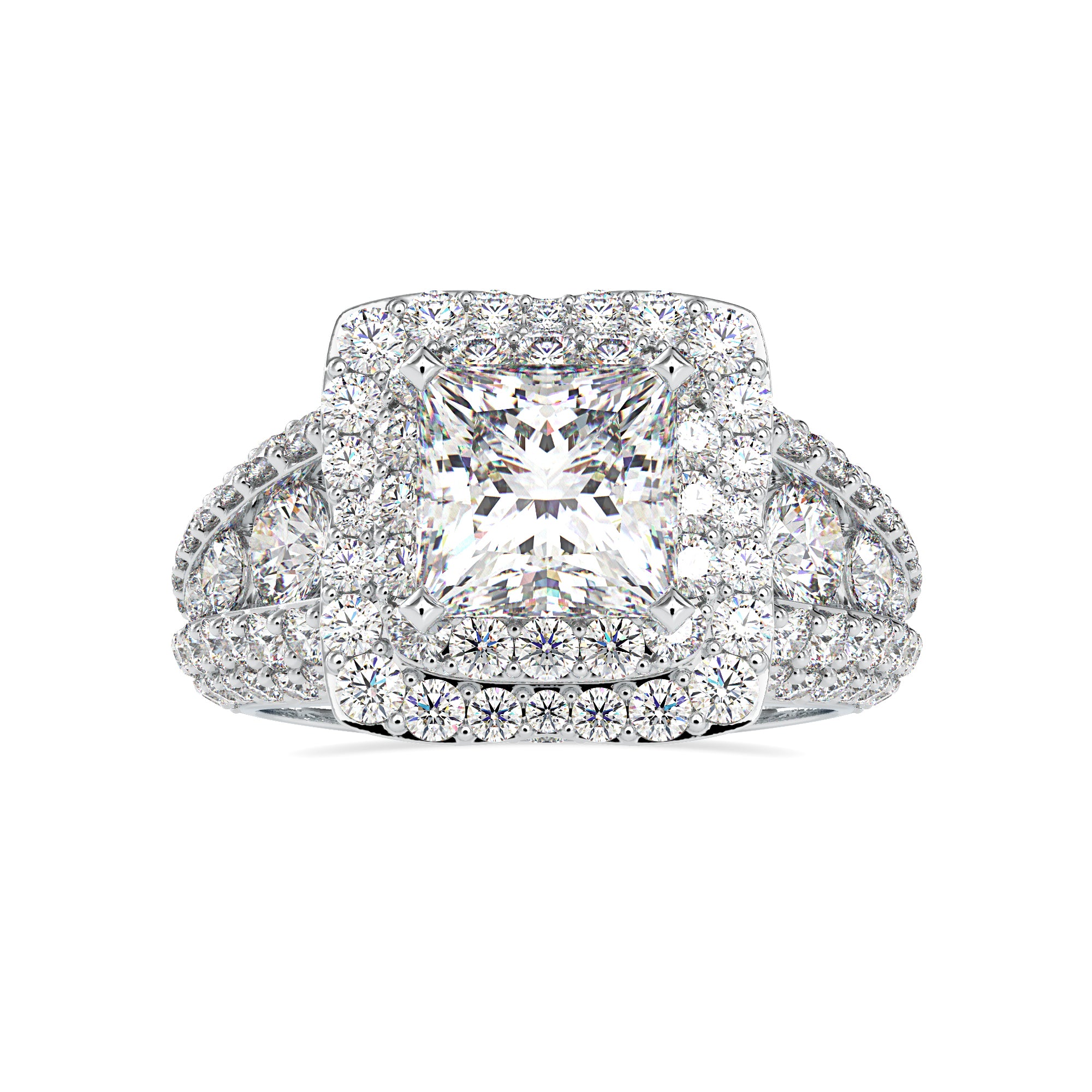 Crown Luxe Halo Diamond Ring 4