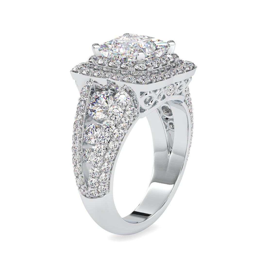Crown Luxe Halo Diamond Ring 5