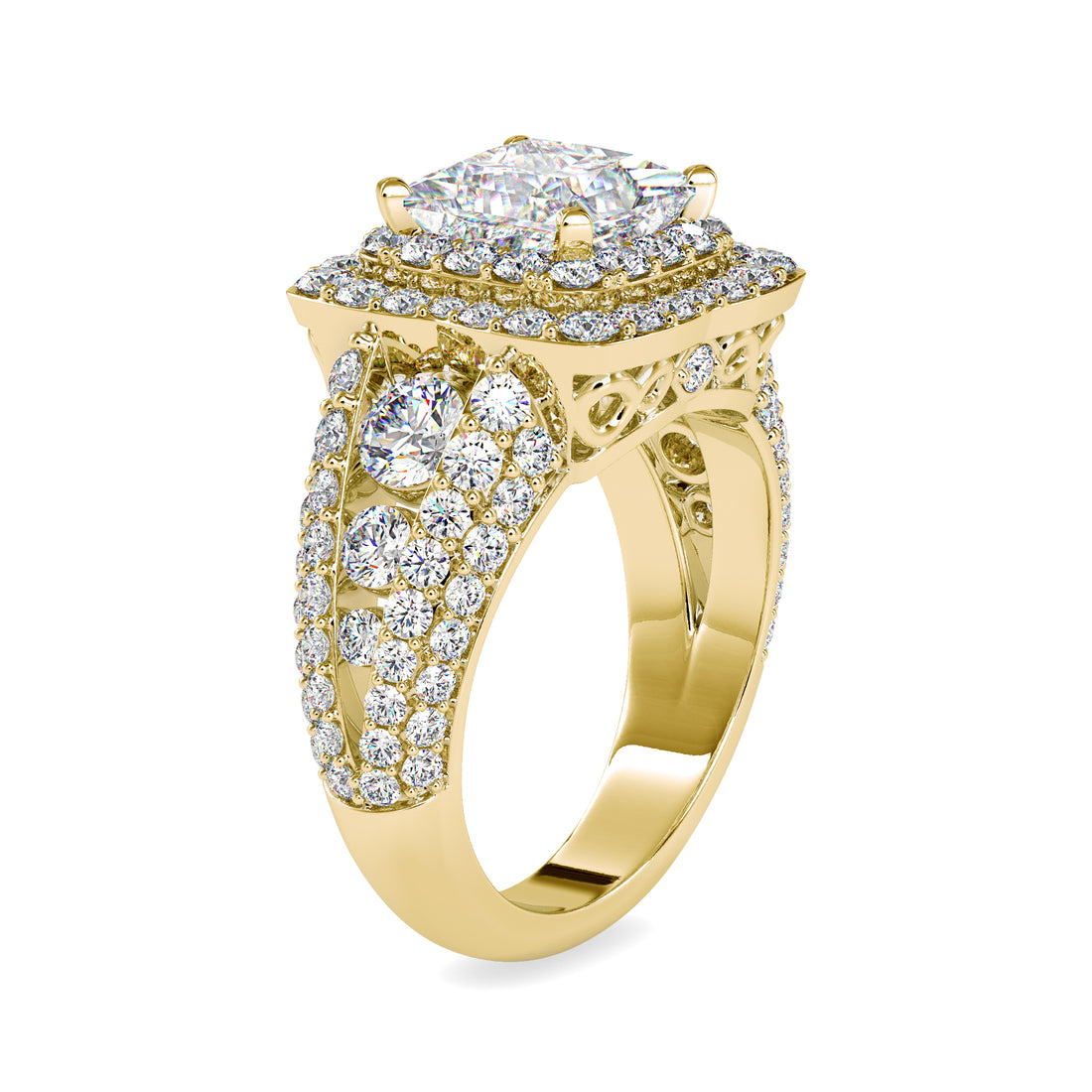 Crown Luxe Halo Diamond Ring 6