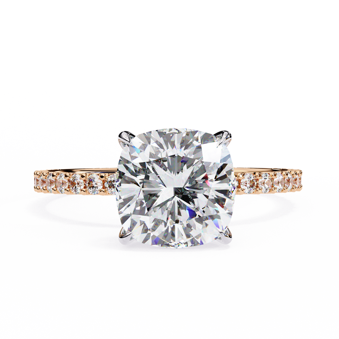 Cushion Cut Lab Grown Diamond Engagement Ring4