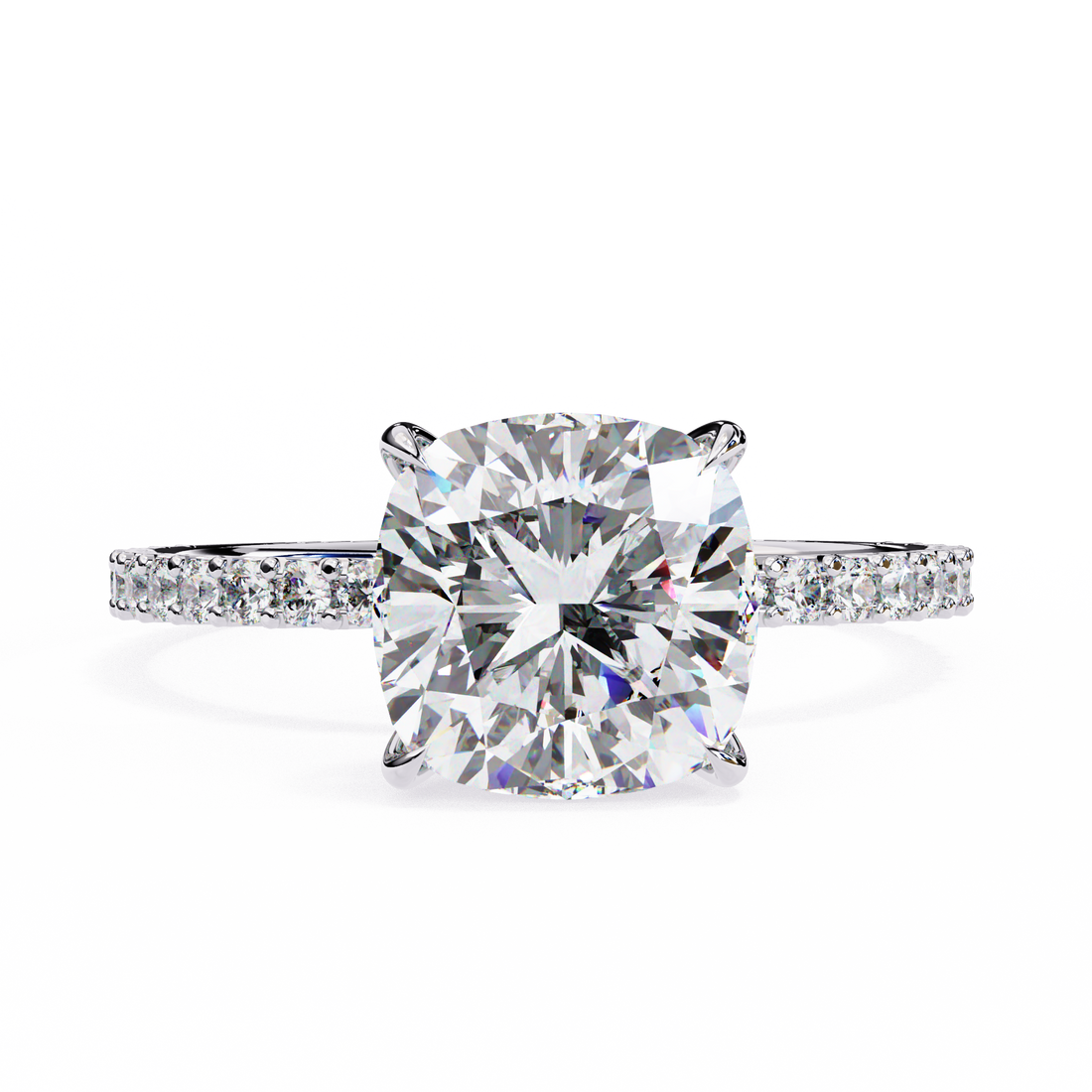 Cushion Cut Lab Grown Diamond Engagement Ring8