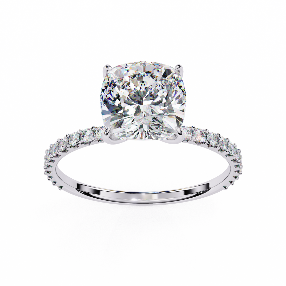 Cushion Cut Lab Grown Diamond Engagement Ring9