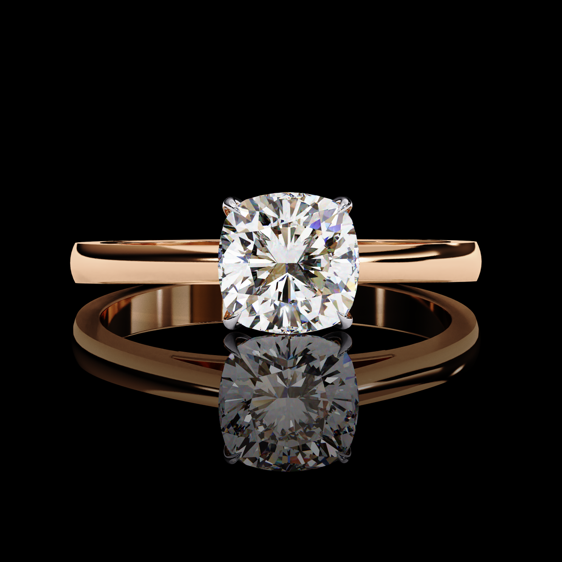 Cushion Lab Grown Diamond Ring5
