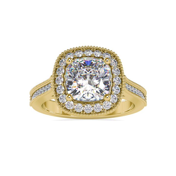 Cushion Path Diamond Ring