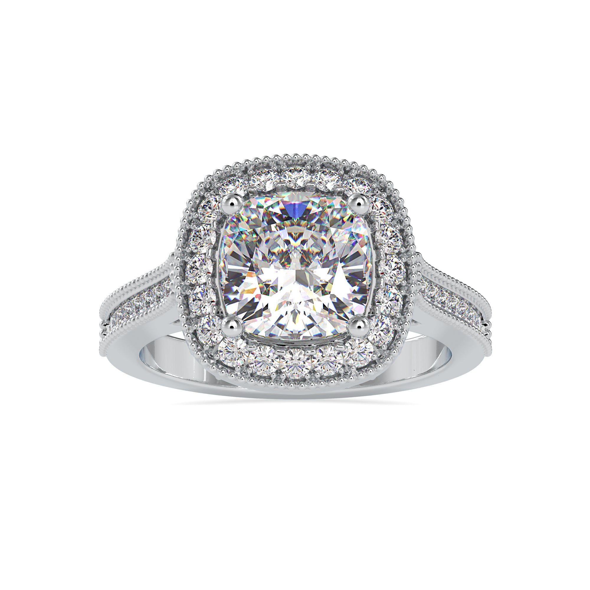 Cushion Path Diamond Ring 4