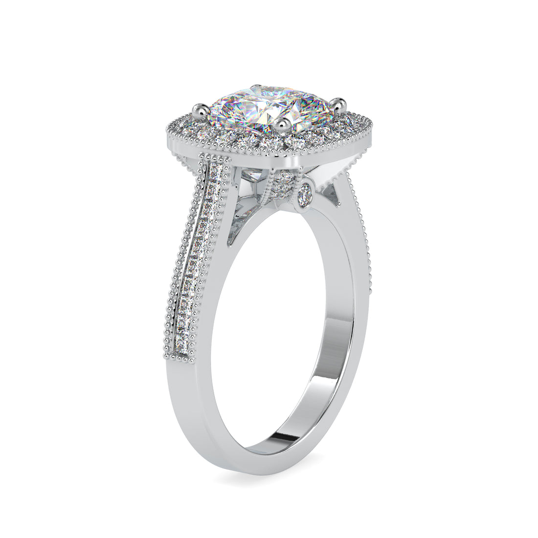 Cushion Path Diamond Ring 5