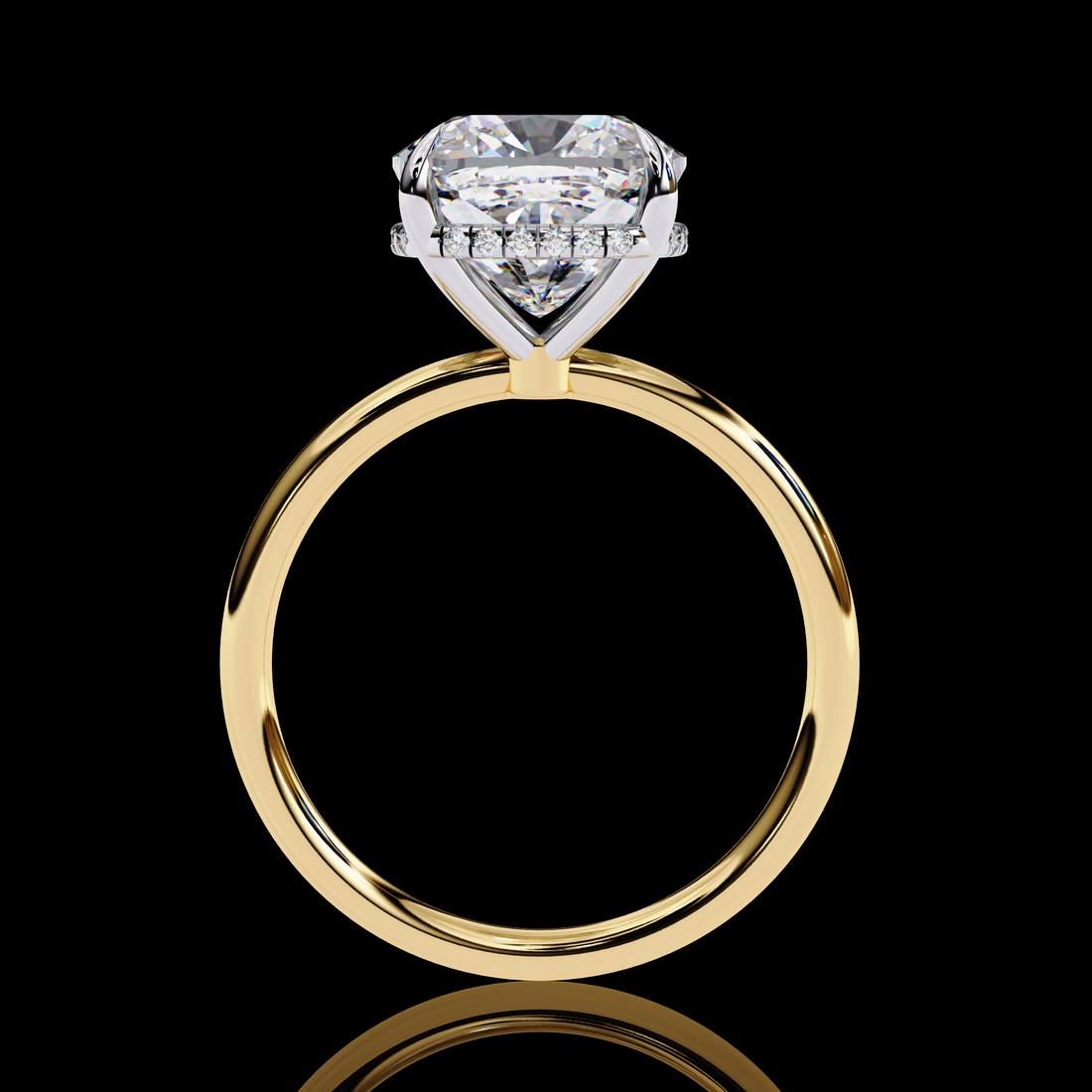 Cushion Solitaire Lab Grown Diamond Ring5