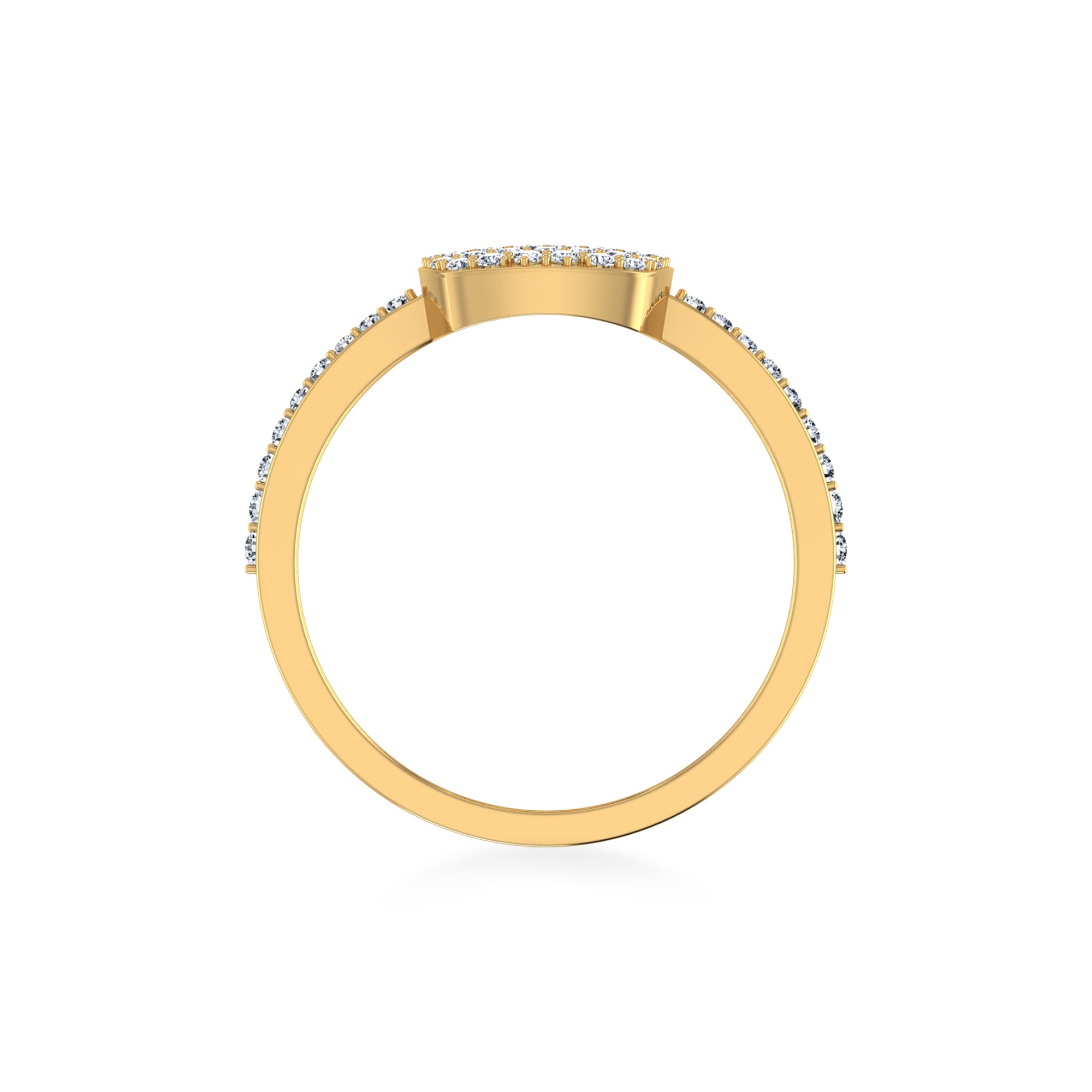 Dainty Cushion Cluster Lab Diamond Ring3