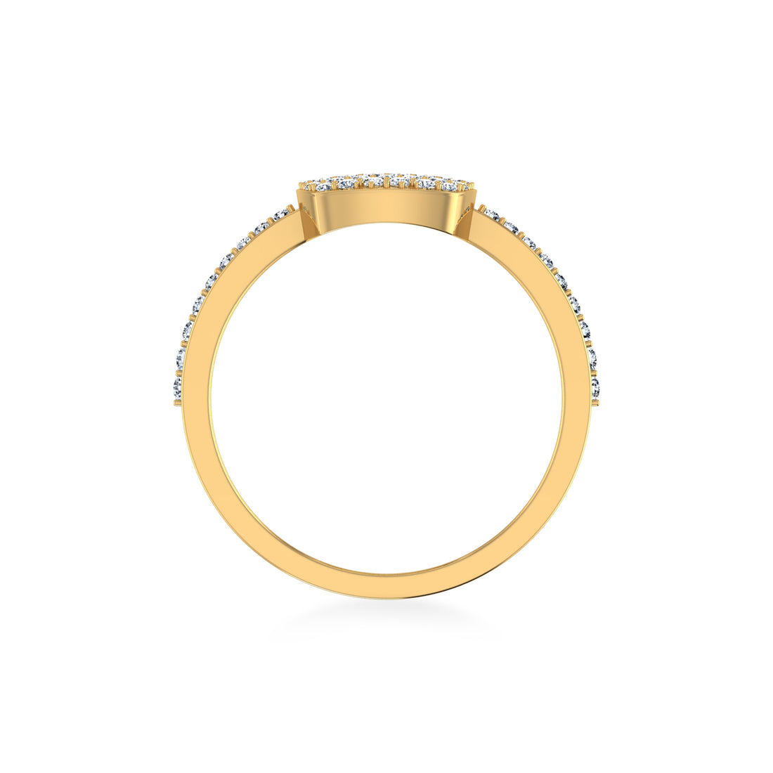 Dainty Cushion Cluster Lab Diamond Ring3