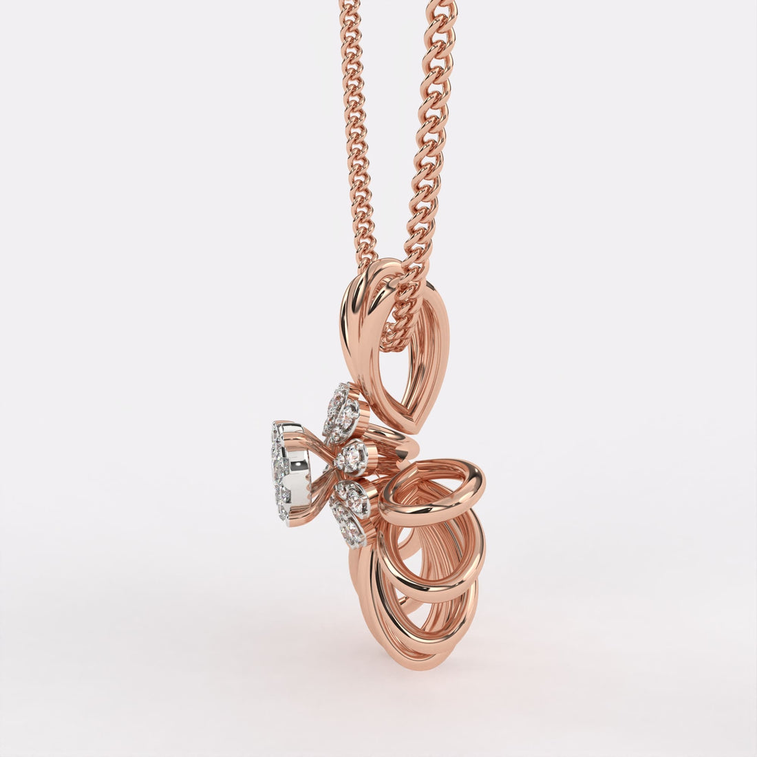 Daisy Gold Diamond Pendant