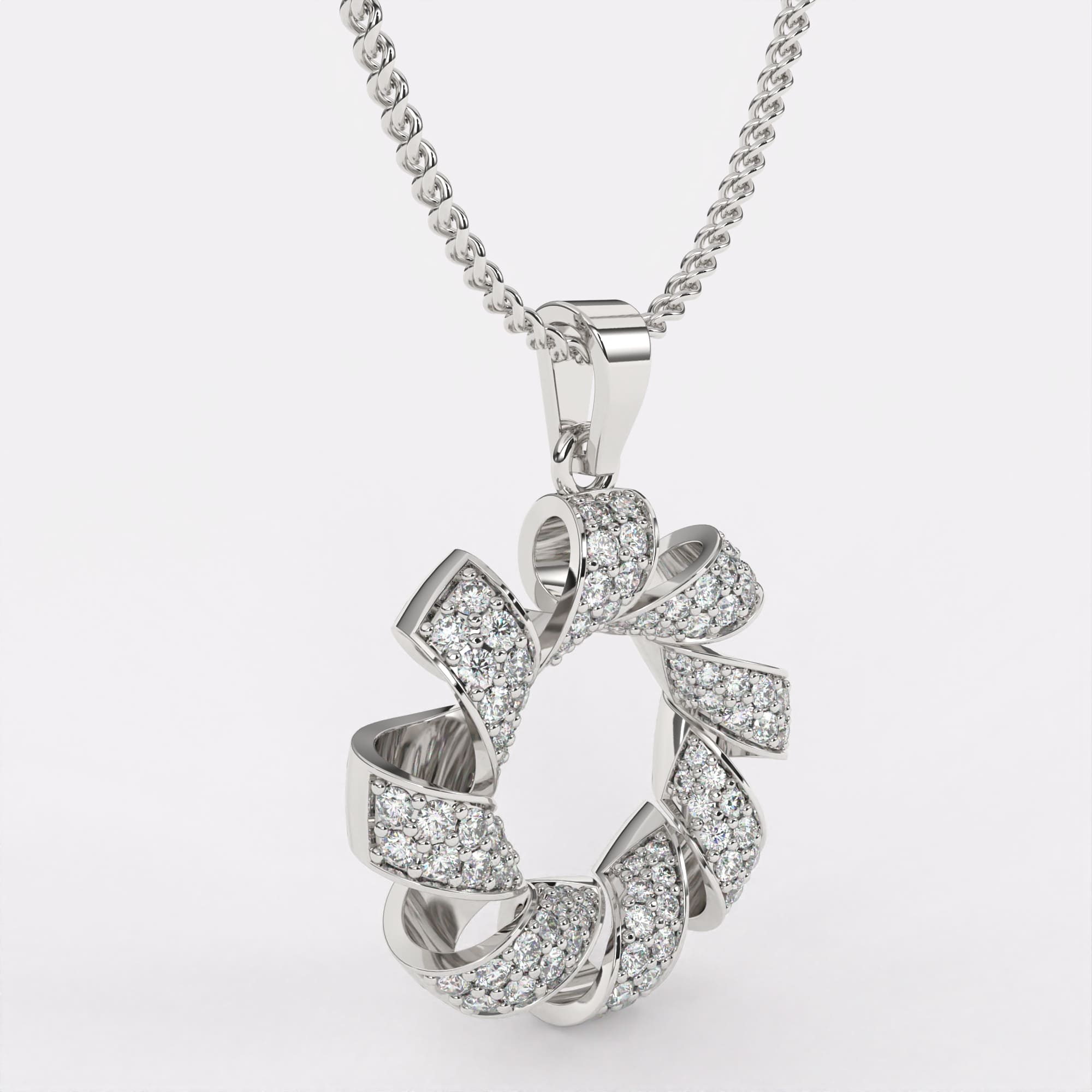 Daisy Joy Diamond Pendant In 925 Silver