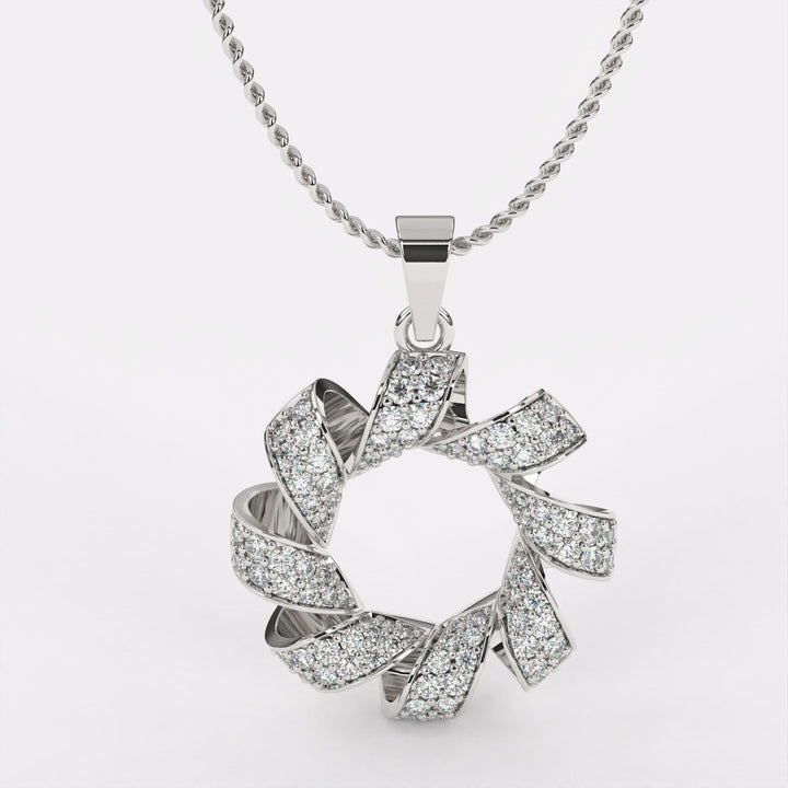 Daisy Joy Diamond Pendant In 925 Silver
