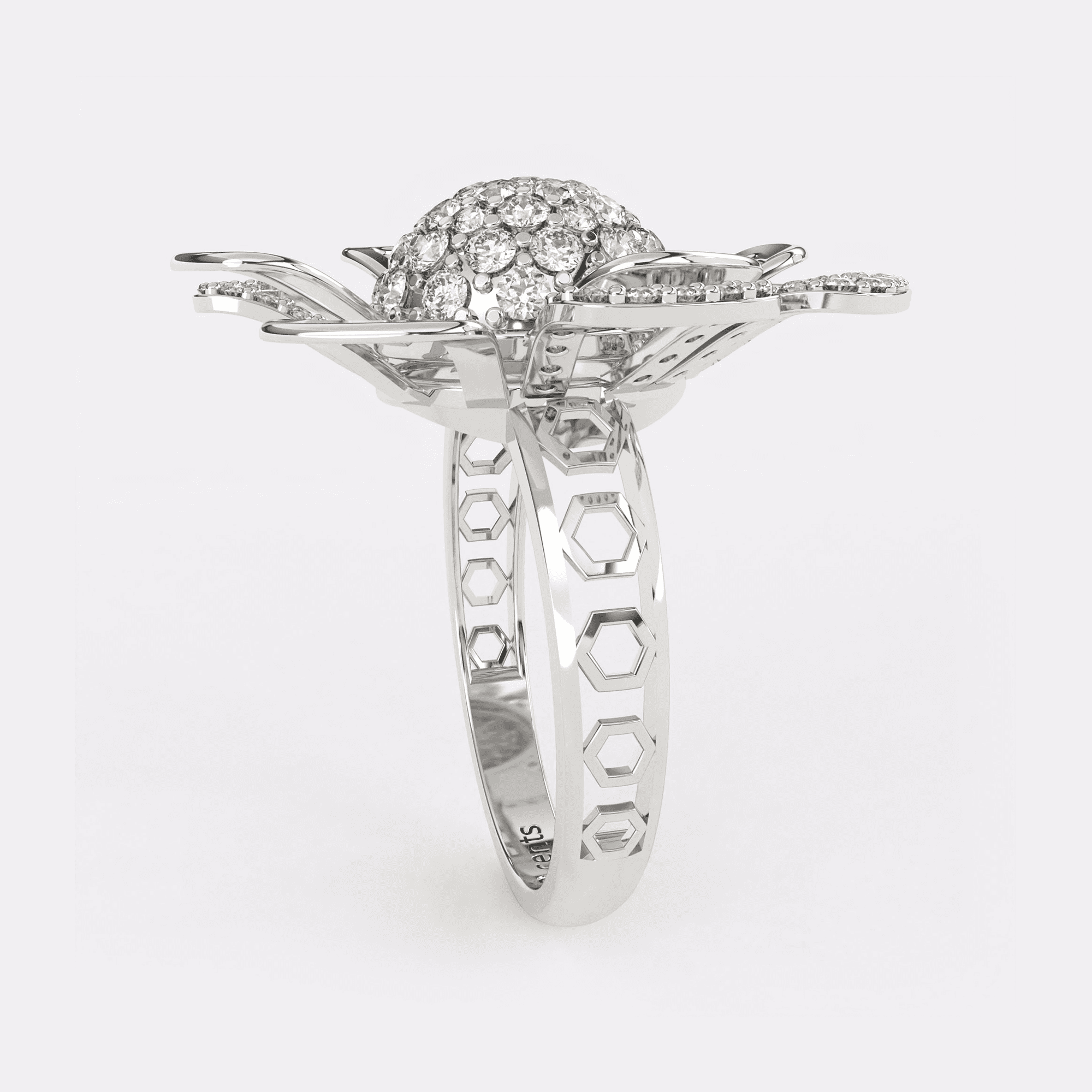 Daisy Reflection Diamond Ring