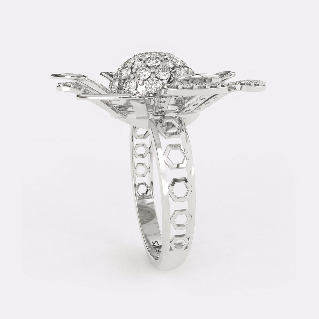 Daisy Reflection Diamond Ring