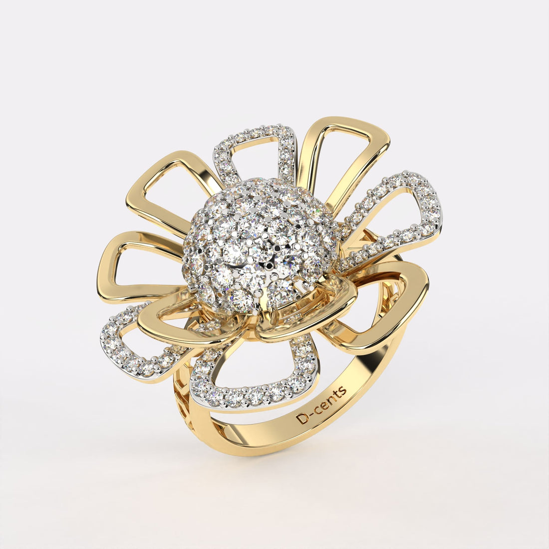 Daisy Reflection Diamond Ring