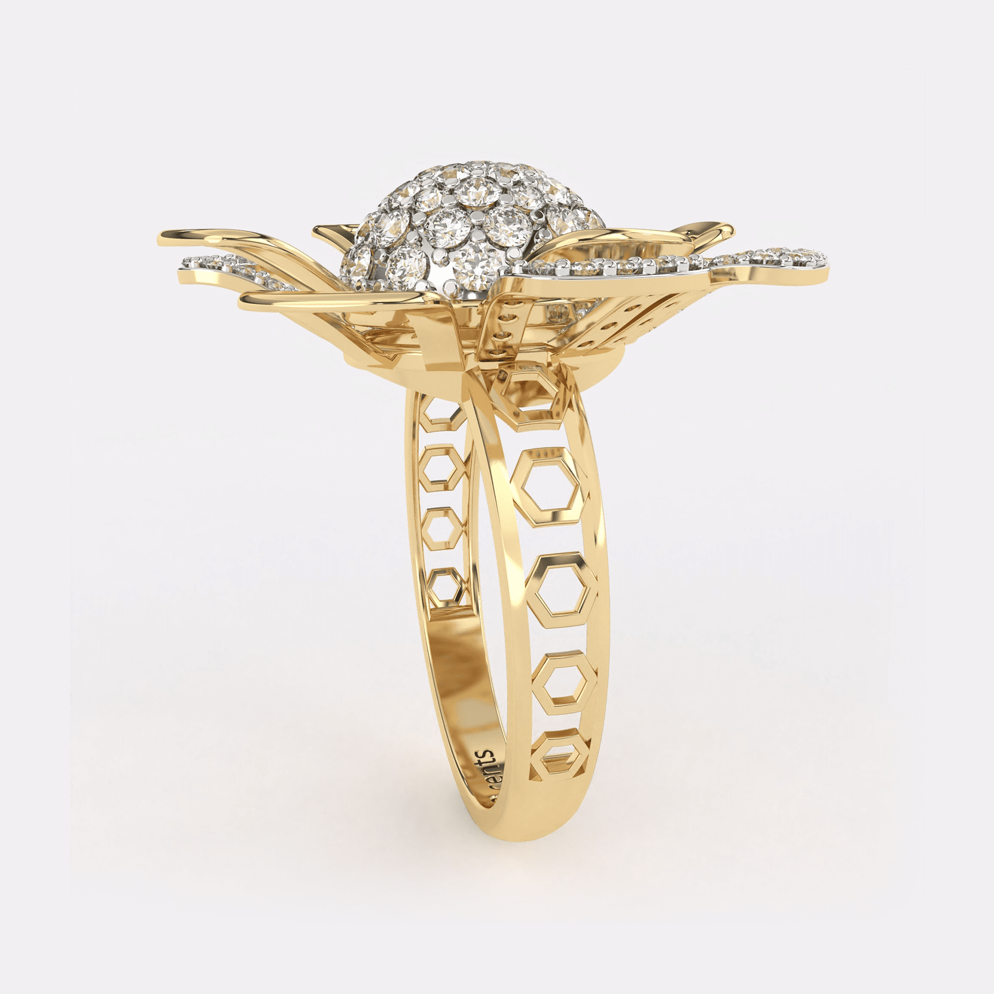 Daisy Reflection Diamond Ring