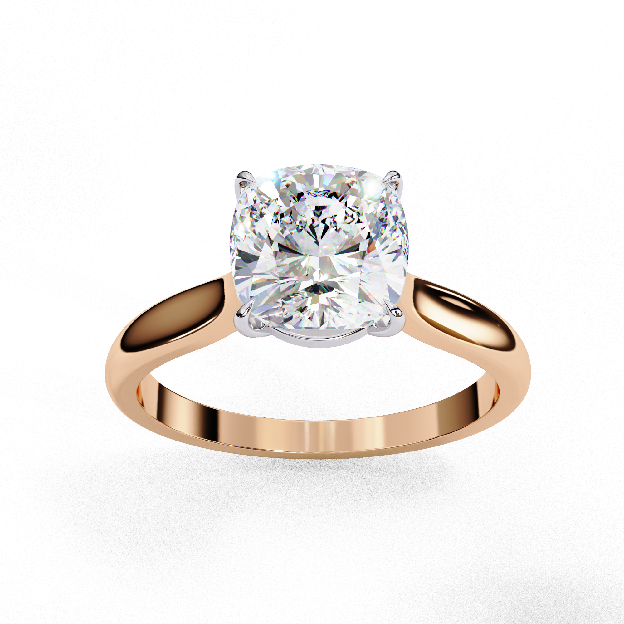 Dazzle Empress Cushion Diamond Ring 8
