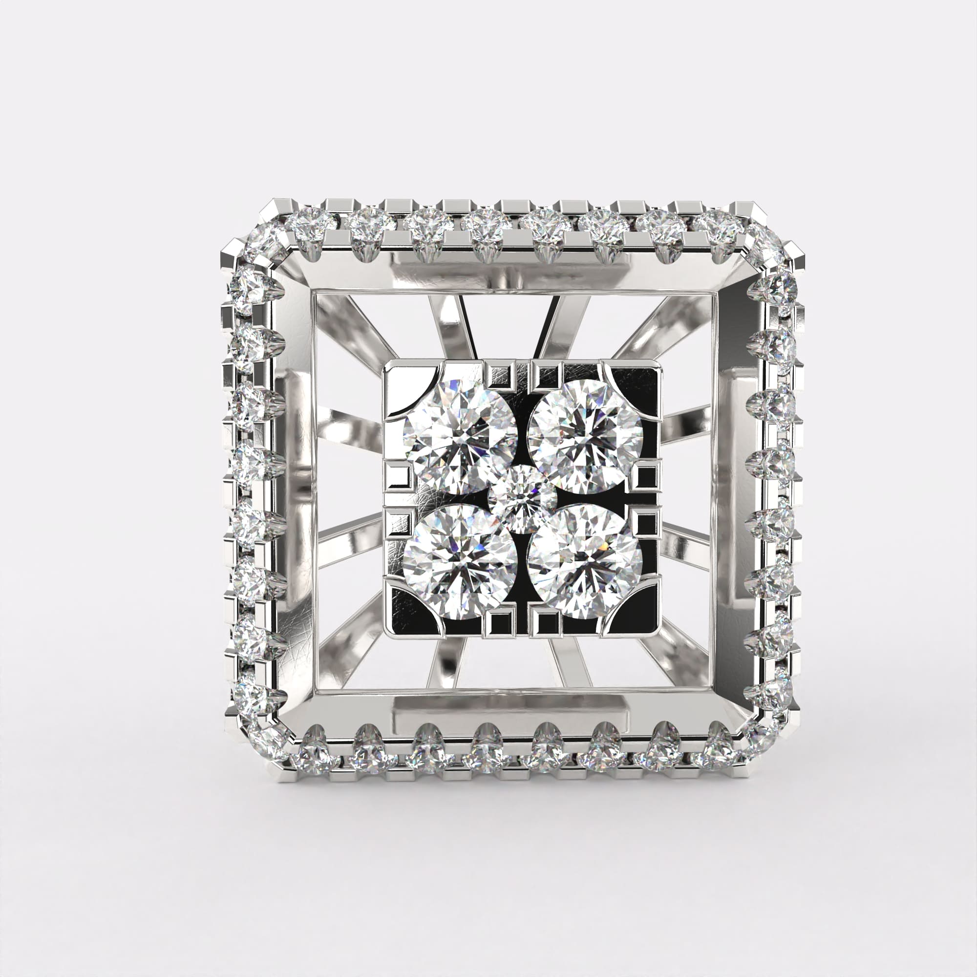 Dazzling Spheres Diamond Earrings