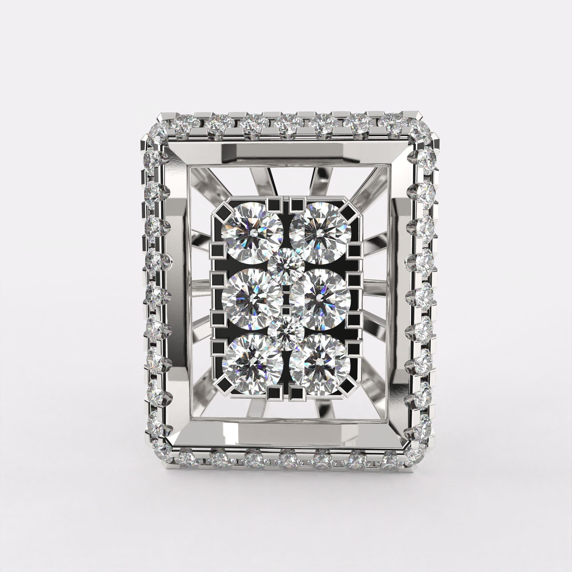 Designer Diamond Earrings for Women in 925 Silver