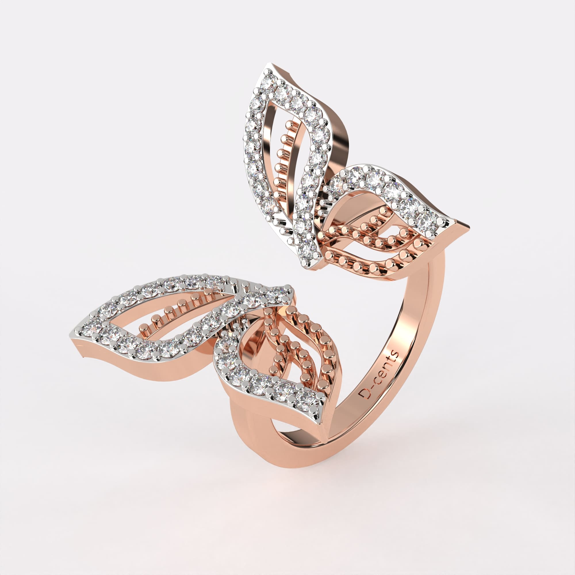 Diamond Butterfly Ring