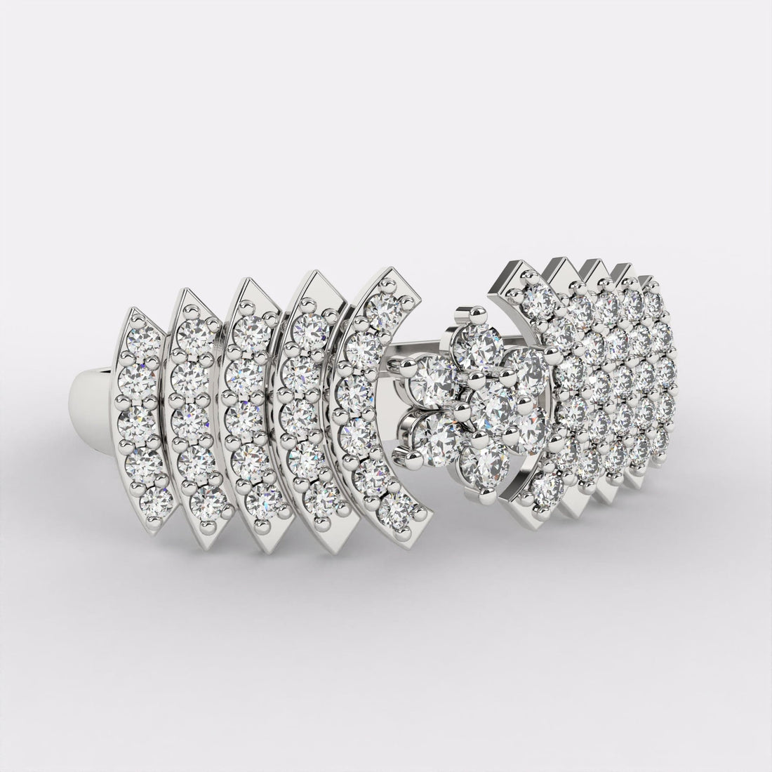 Diamond Cascade Ring