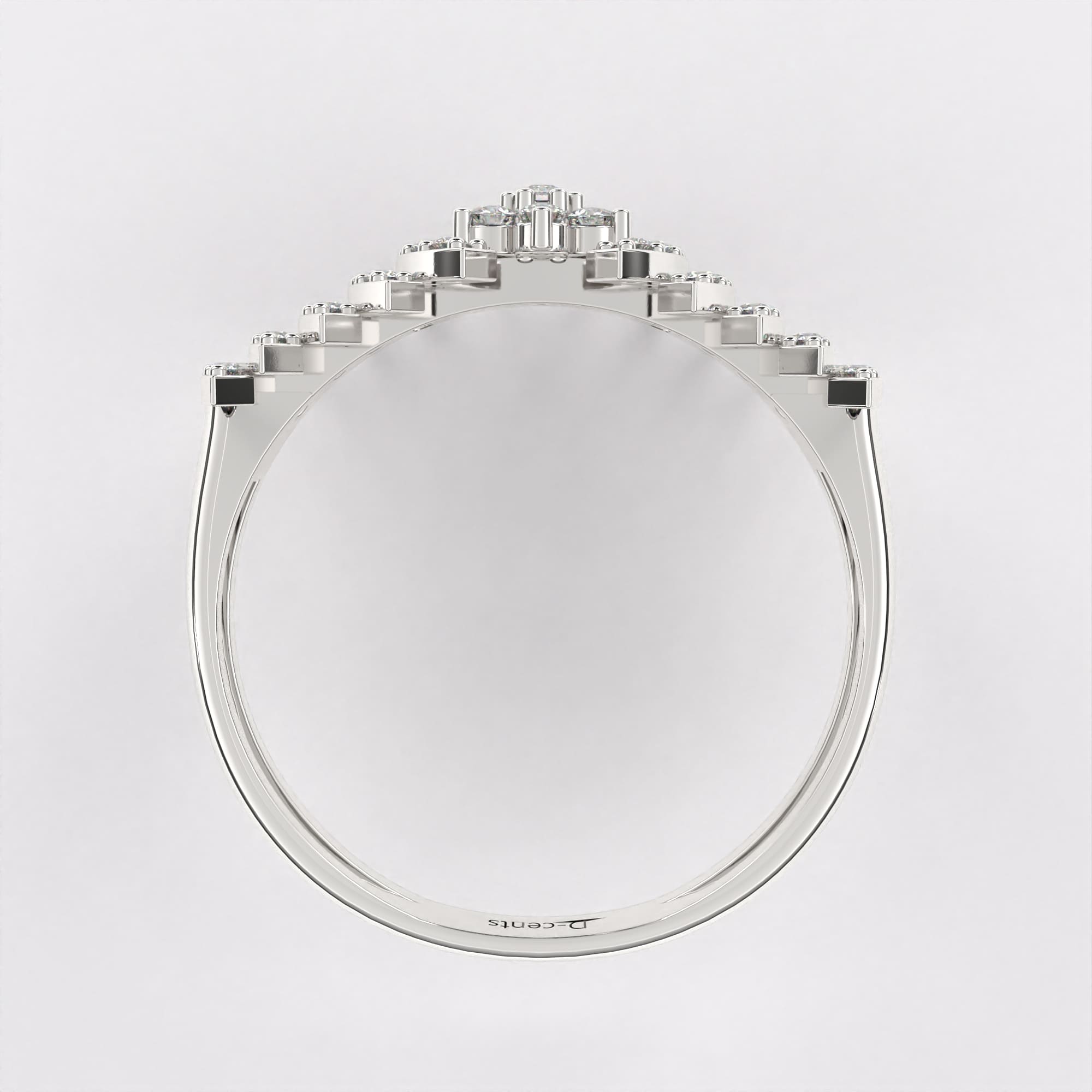 Diamond Cascade Ring