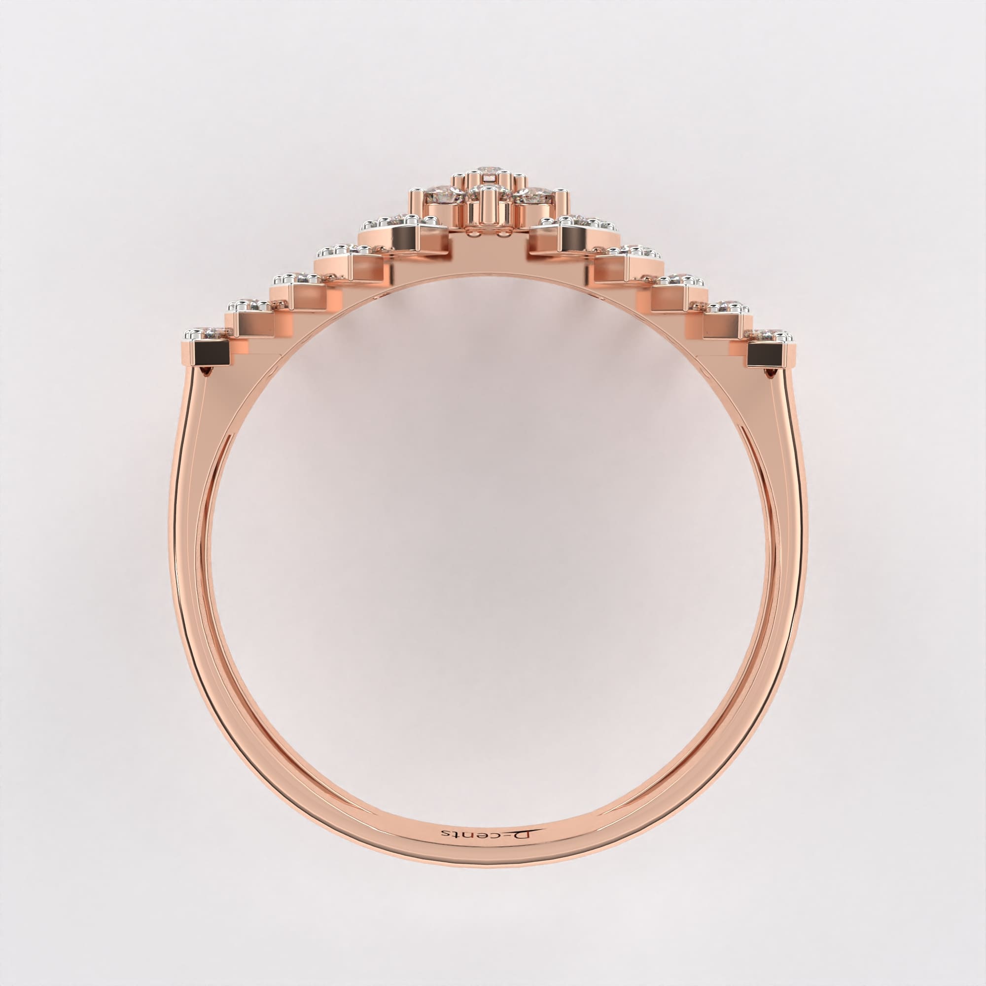 Diamond Cascade Ring