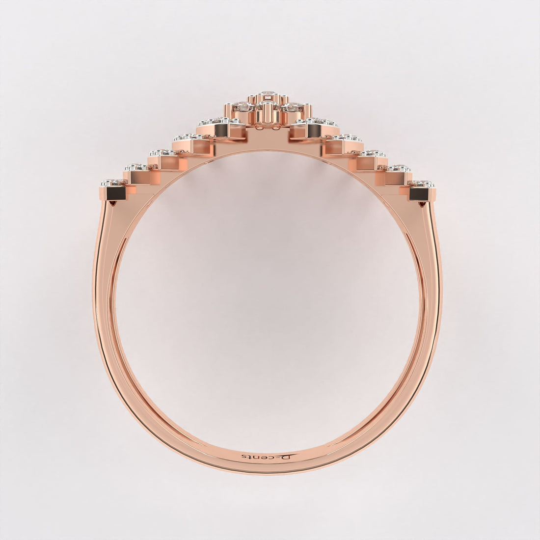 Diamond Cascade Ring