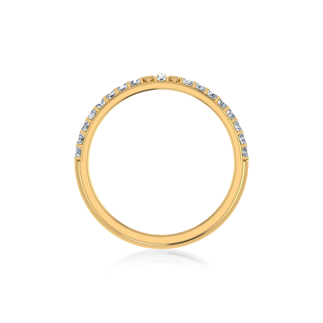 Double Row Lab-Grown Diamond Bar Band Ring 3