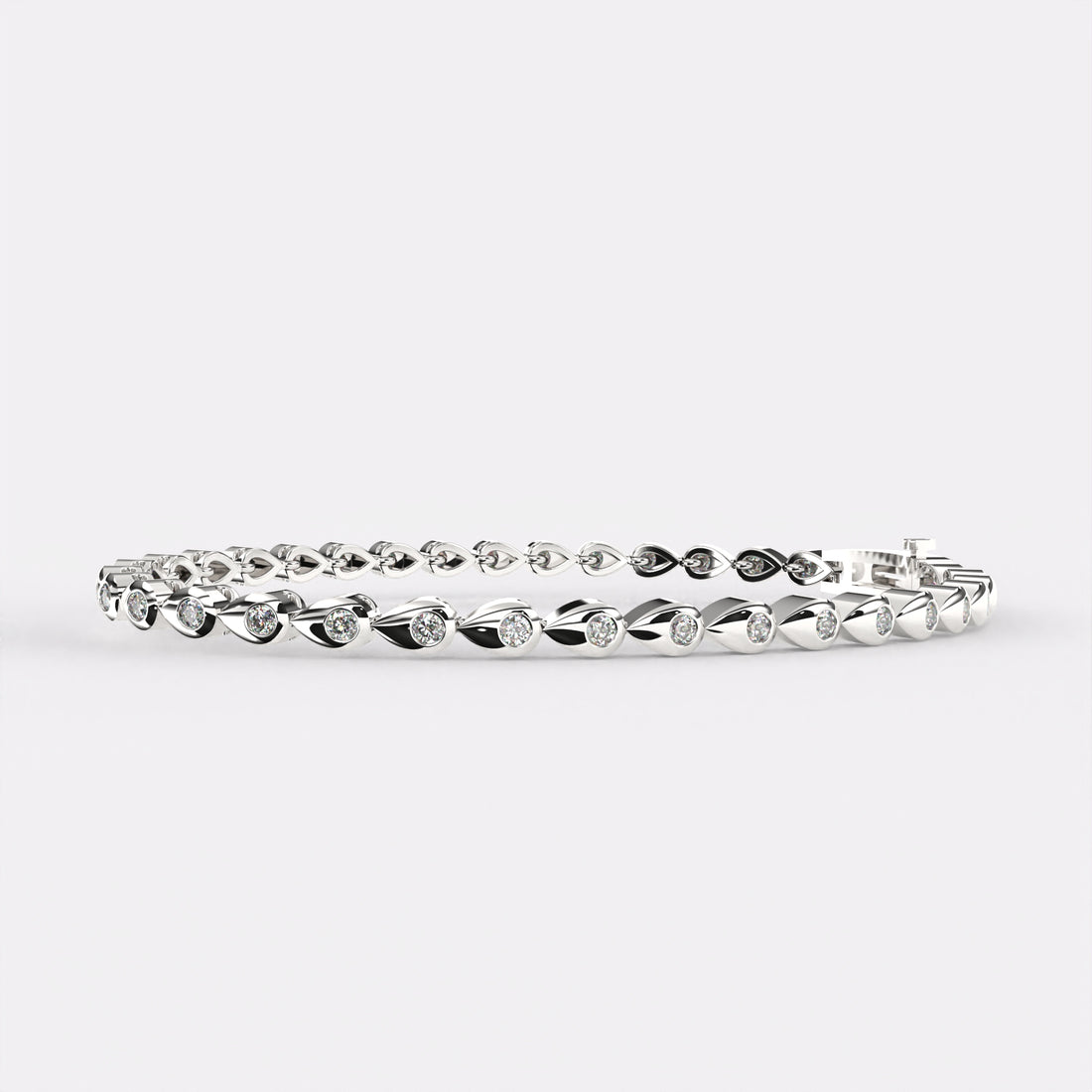 Dropping Diamond Tennis Bracelet
