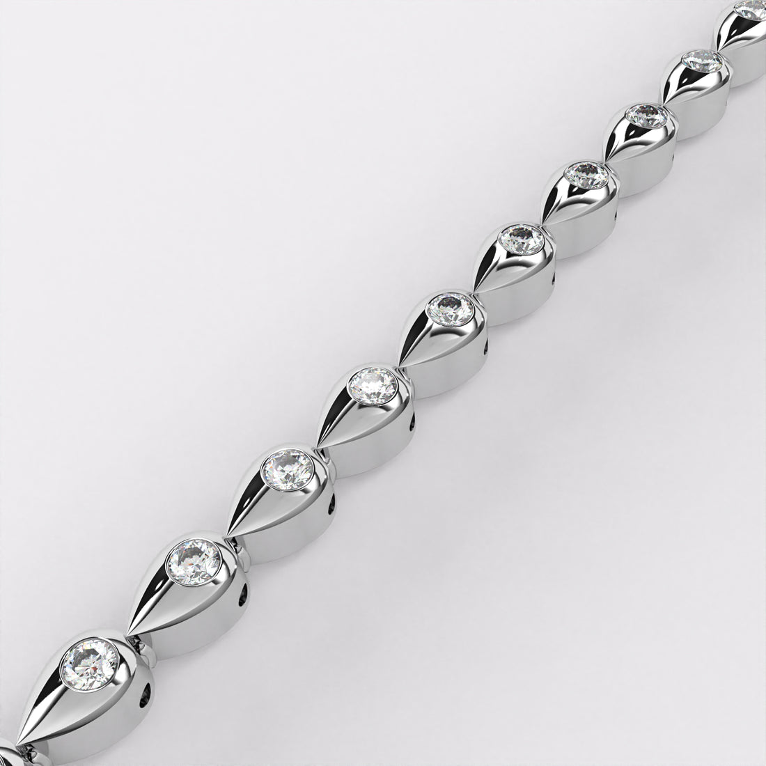 Dropping Diamond Tennis Bracelet