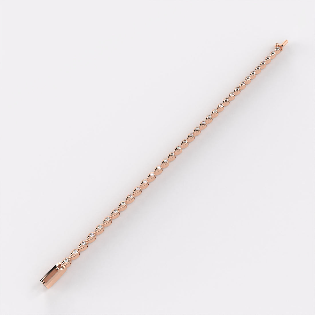 Dropping Diamond Tennis Bracelet