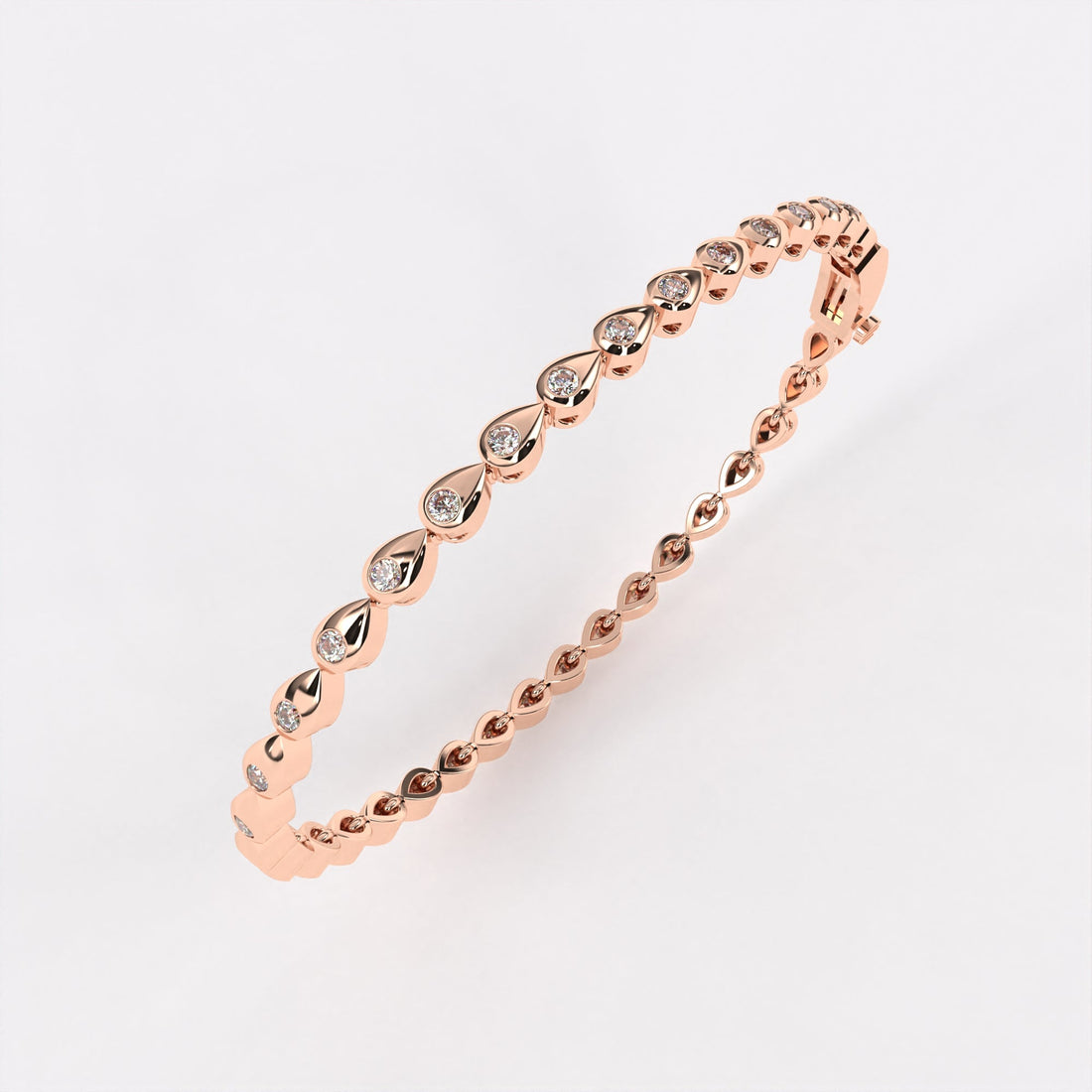 Dropping Round Diamond Bracelet