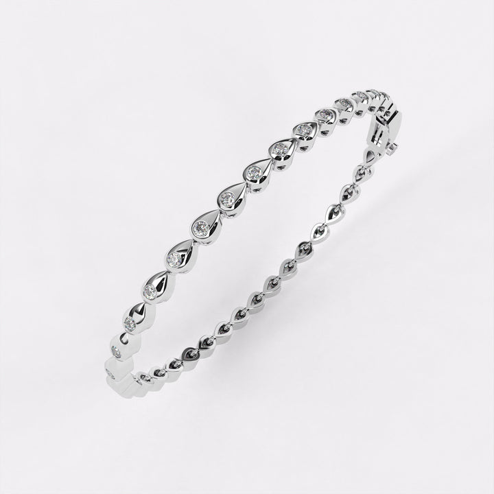 Dropping Round Diamond Bracelet