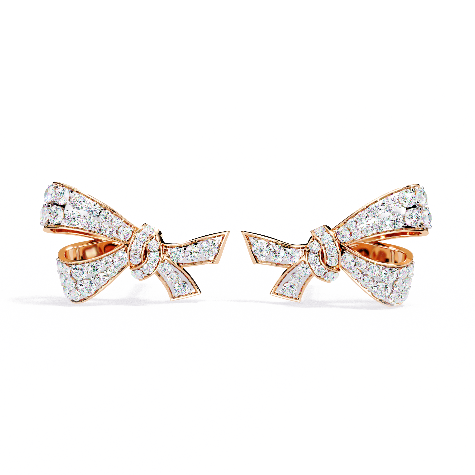 Lab Grown Diamond Bow Knot Earrings