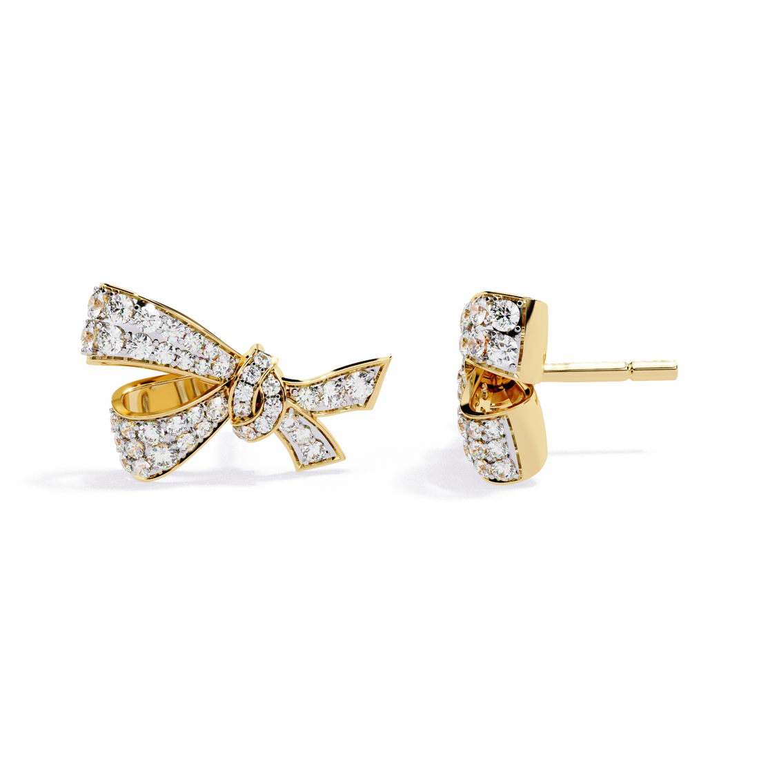 Lab Grown Diamond Bow Knot Earrings