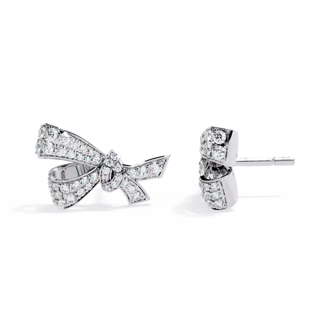 Lab Grown Diamond Bow Knot Earrings