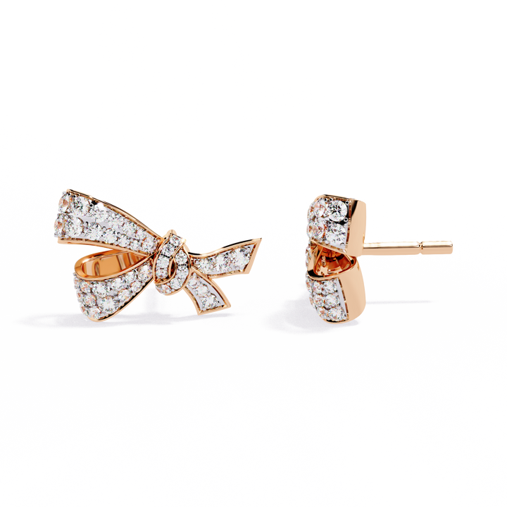 Lab Grown Diamond Bow Knot Earrings
