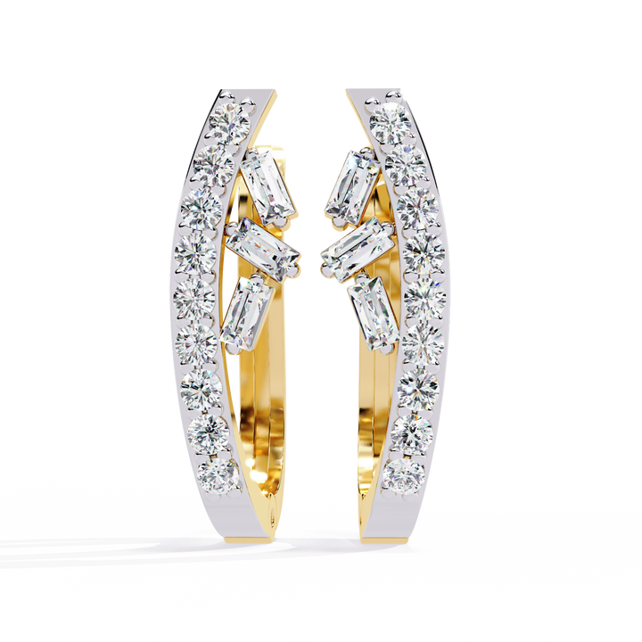 Pure Elegance Lab Grown Diamond Hoops