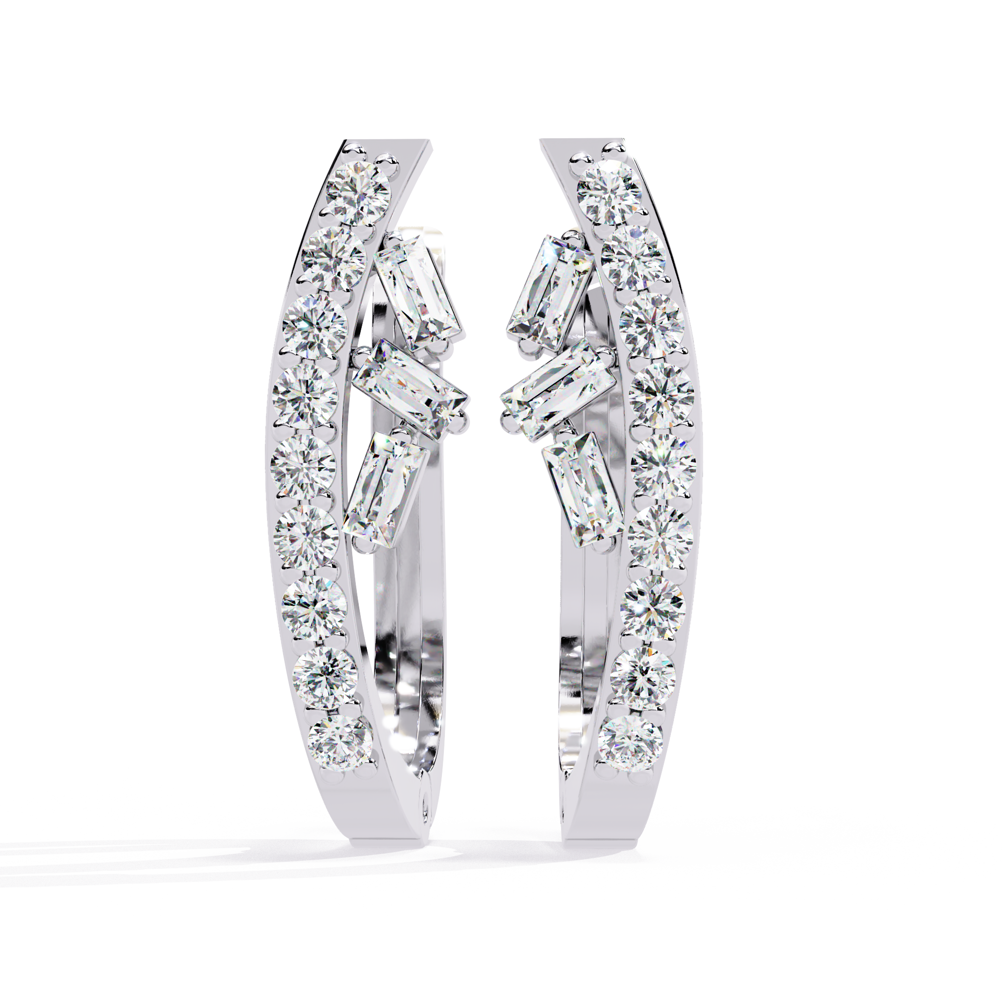 Pure Elegance Lab Grown Diamond Hoops