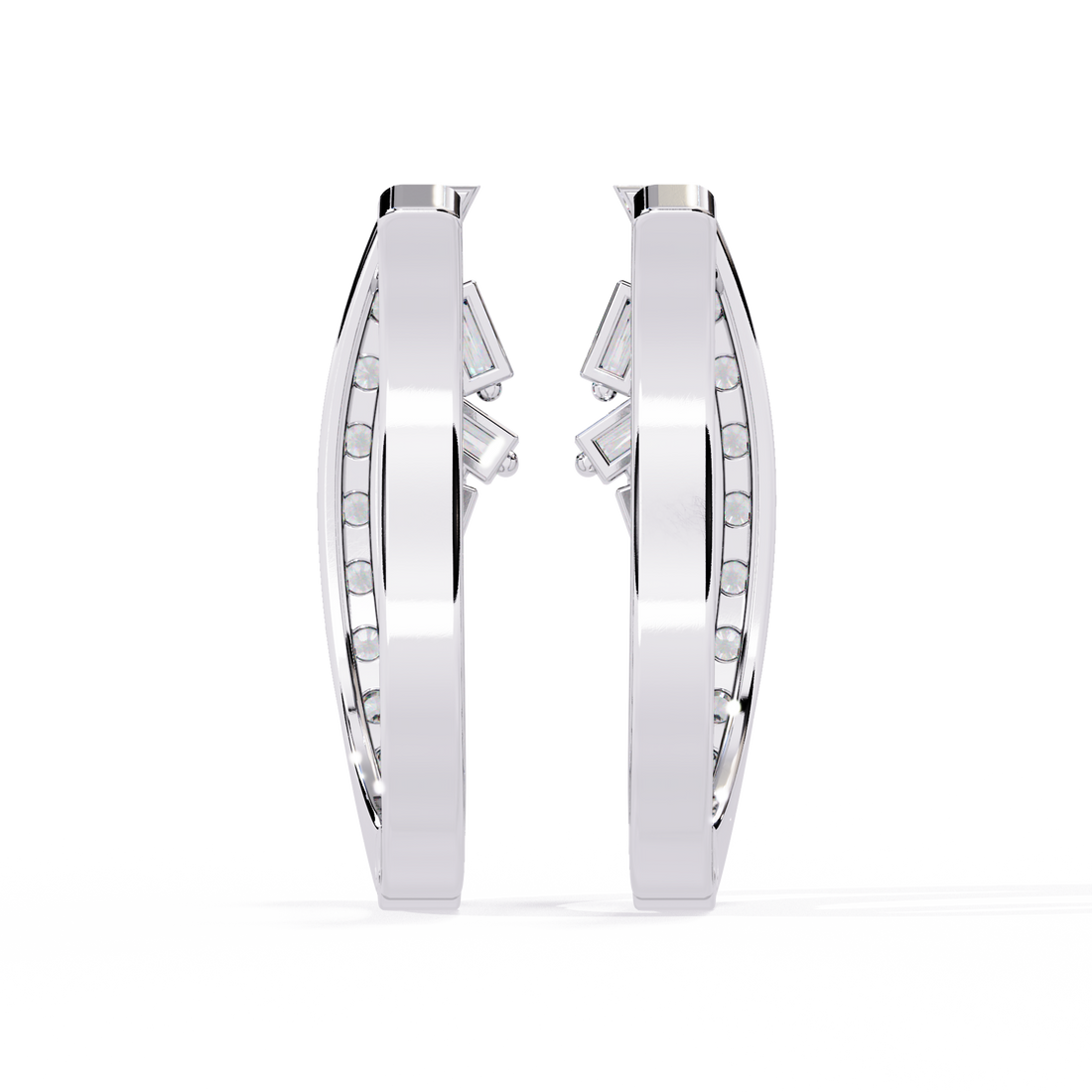 Pure Elegance Lab Grown Diamond Hoops