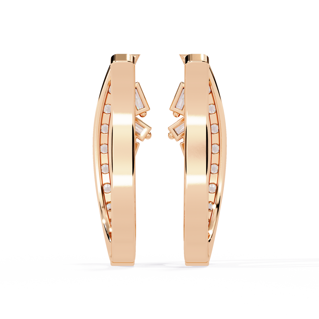 Pure Elegance Lab Grown Diamond Hoops