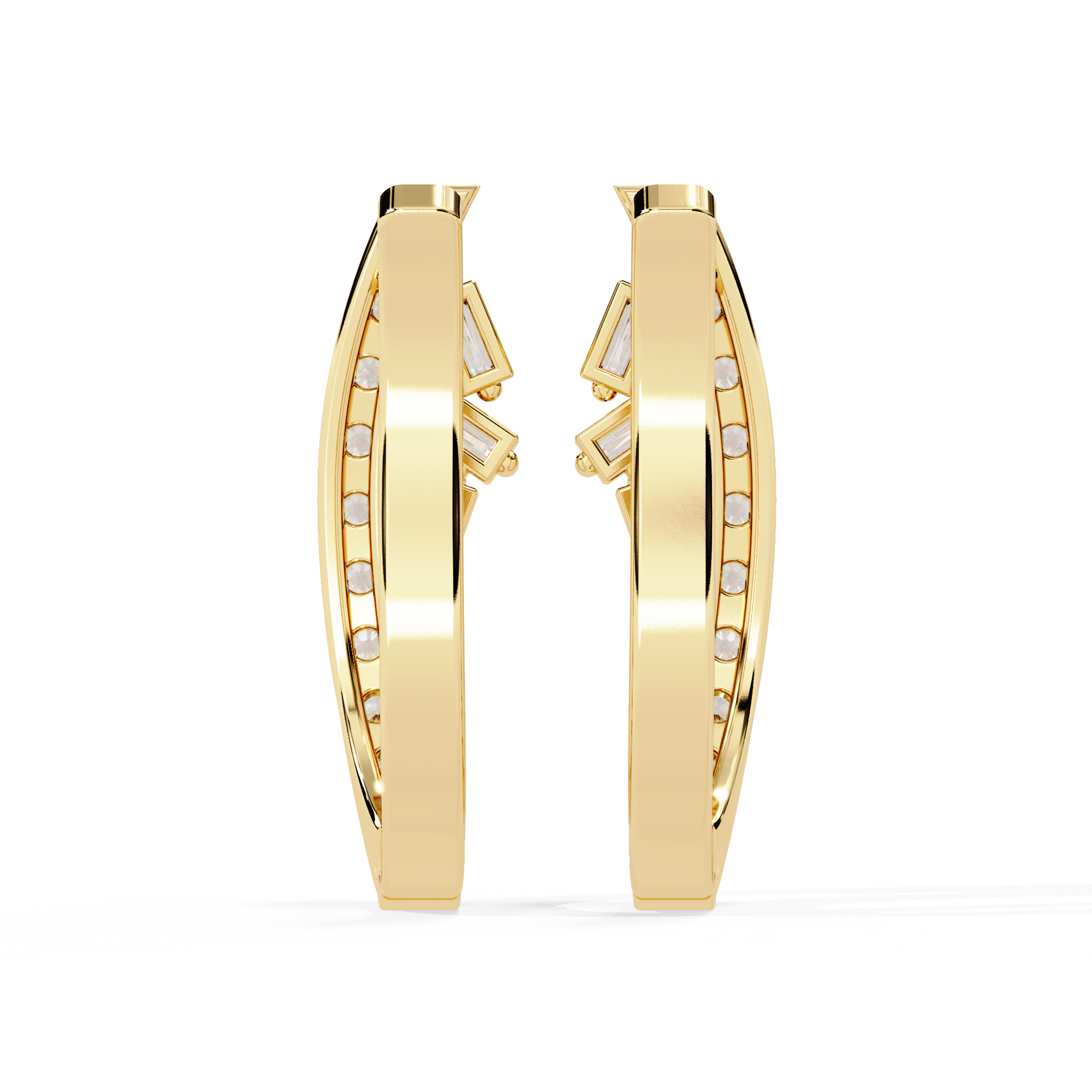 Pure Elegance Lab Grown Diamond Hoops