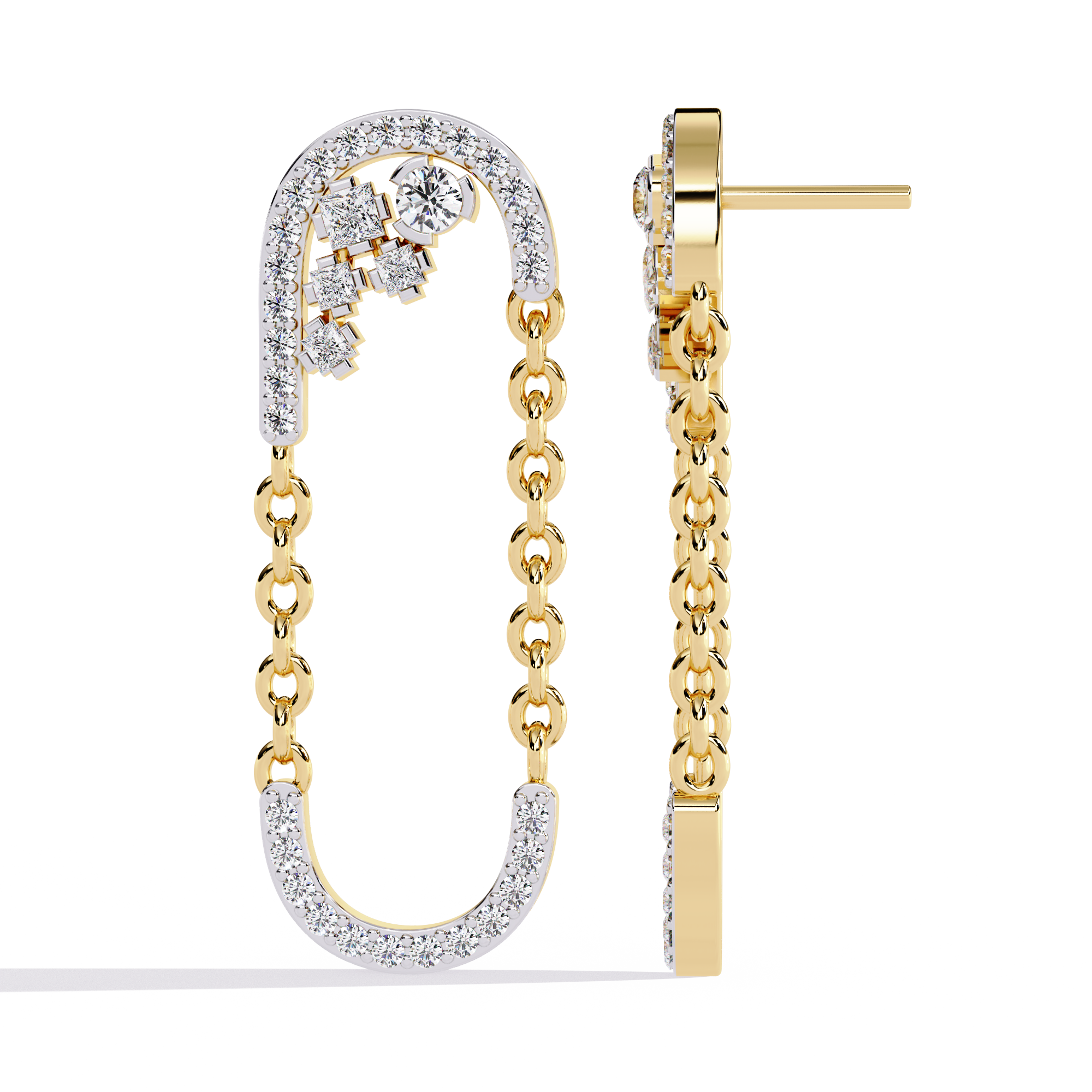 Minimal Wonder Lab Diamond Earrings